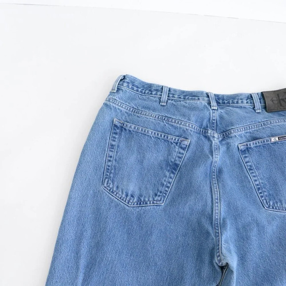 Vintage 90'S Calvin Klein Mid Wash Loose Easy Fit Jeans Size 38 - Picture 13 of 13